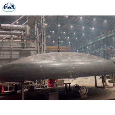 Tekanan yang dapat disesuaikan 4200mm Diameter Torispherical Dished Head dengan Hot Pressing untuk kapal tekanan