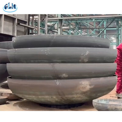 Cold Forming Carbon Steel Elliptical Dish Head Polished Ketebalan 2 hingga 300mm Digunakan di Tangki Penyimpanan Industri Dan Ujung Kapal Tekanan