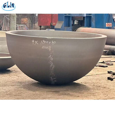 2-300mm Ketebalan Baja Karbon Kepala Tangki Hemisferik Dibuat untuk Standar GB untuk Peralatan Tekanan