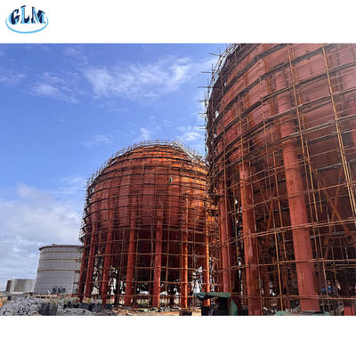 Tangki Penyimpanan Bulat Besar Cocok Untuk Menyimpan Media Bertekanan Seperti Gas Petroleum Cair, Etilena, Propana, Dan Amonia.