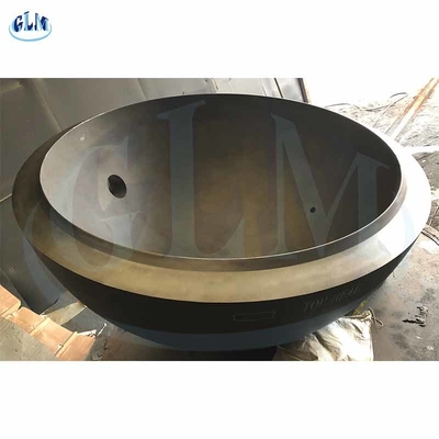 10000mm Hot Formed Ellipsoidal Dish End Hemispherical Tank Heads Untuk Tangki Bahan Bakar ASME