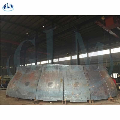 SA516 GR60 Kap Tunggal Kap Kap Persediaan Pipa Kepala piring kerucut 300mm